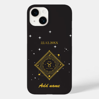 Coque Pour iPhone 14 Zodiaque personnalisé Nom personnalisé Taurus