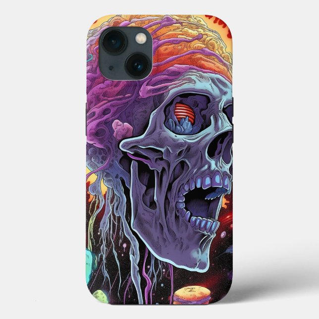 Coques Case-Mate iPhone Zombie Crâne Créature Sci-fi Horreur Art (Verso)