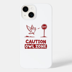 Coque Pour iPhone 14 Zone Chouette de prudence - Conception du boîtier 