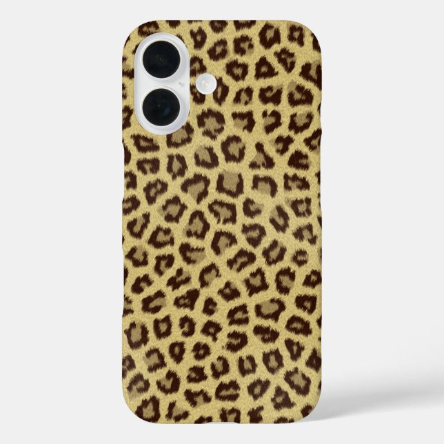 Coques Case-Mate iPhone Zones léopards dorées (Verso)
