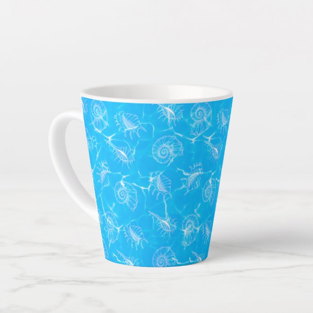 Coques de mer Latte Mug (Angle gauche)