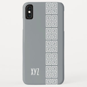 Coques de monogramme sur motif grec