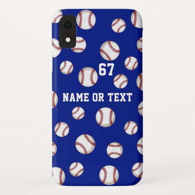Coques iphone personnalisables de base-ball, (Dos)