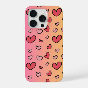 coquet coeur rose coque iphone 15 pro.