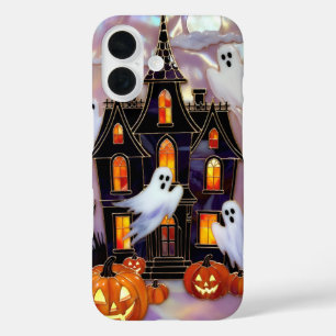 Coquet étui de téléphone Halloween Maison Citrouil