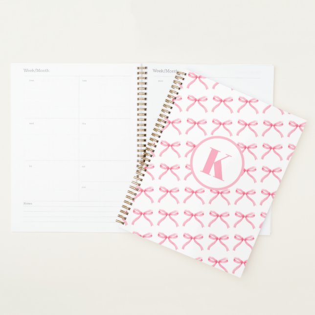 Coquette à mâchoires roses personnalisées Preppy M (Devant avec enveloppe)