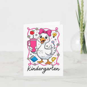 Coquette Albern Gänserinnenhof Kindergarten Girl Karte