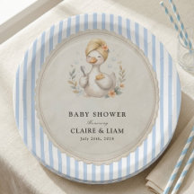 Coquette Alberne Gans Hellblau Gestreifter Babyjun