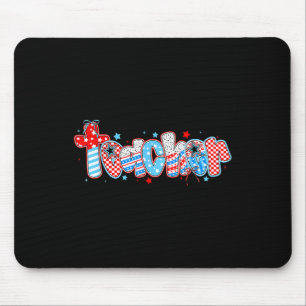 Coquette American Flag Lehrer 4. Juli Patriot Mousepad