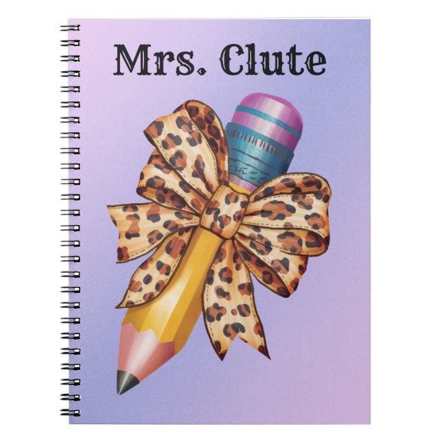 Coquette Aquarellstiftbogen Notizblock (Vorderseite)