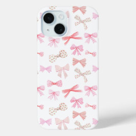 Coquette Ästhetik Light Pink Bows Case-Mate iPhone Hülle