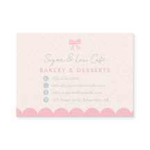 Coquette Bäckerei Rosa Schleife Süße Pastellblaue