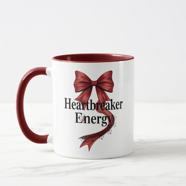 Coquette Baddie Aesthetic with Red Ribbon Tasse (Links)