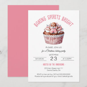 Coquette Baking Spirituosen Bright Christmas Party Einladung