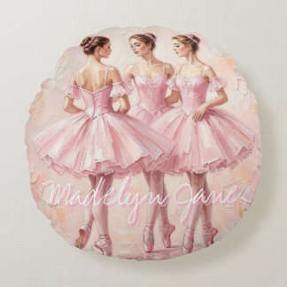 Coquette-Ballerina-Nursery-Dekor || Rundes Kissen