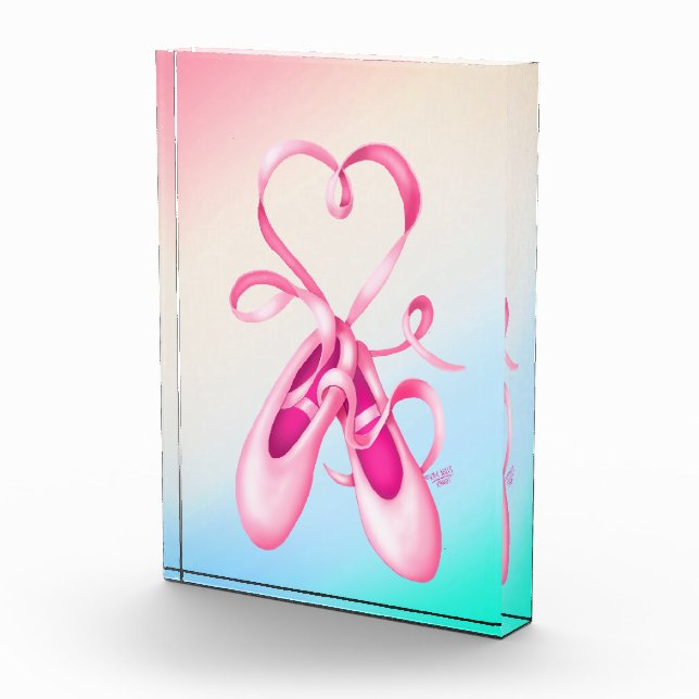 Coquette Ballet Dance Slippers KiniArt Fotoblock (Rechts)
