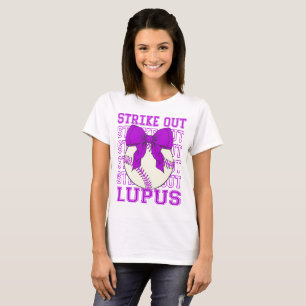 Coquette Baseball Strip Out Lupus T-Shirt