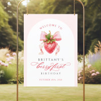 Coquette Berry Erster Geburtstag DIGITAL Poster
