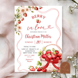 Coquette Berry in Liebe Bridal Dusche Einladung