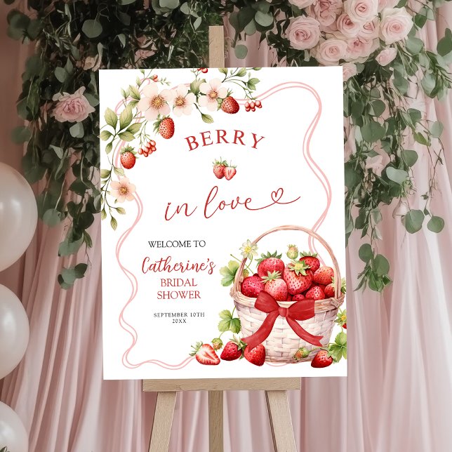 Coquette Berry In Love Fête des mariées Affiche de (Créateur téléchargé)