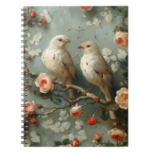 Coquette Birds Floral Notizblock