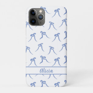 Coquette Blau und Weiße Bogen Case-Mate iPhone Hülle