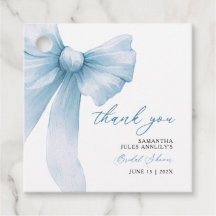 Coquette Blue Bow Brautparty Vielen Dank
