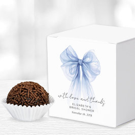 Coquette Blue Bow Brautparty Vielen Dank Geschenkschachtel