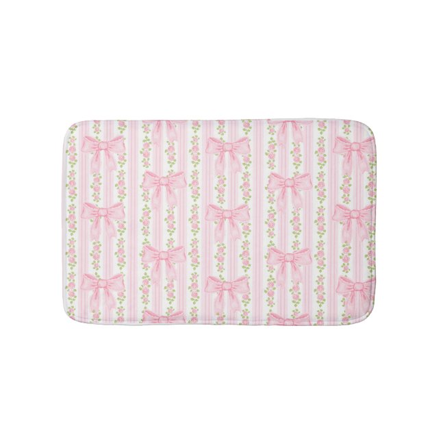 Coquette Blumenmatte, Coquette Badezimmer Dekorati Badematte (Vorderseite)