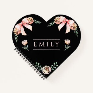 Coquette Bogen Wasserfarbe Notizbuch