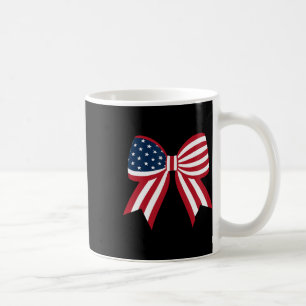 Coquette Bow American Flag Vintag Patriotic Bow 4 Kaffeetasse