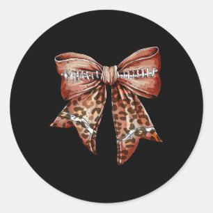Coquette Bow American Footll Erntedank Herbst Runder Aufkleber