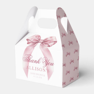 Coquette Bow Baby Shower Fevor Boxen - Elegantes B Geschenkschachtel