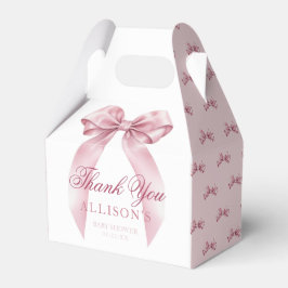 Coquette Bow Baby Shower Fevor Boxen - Elegantes B Geschenkschachtel