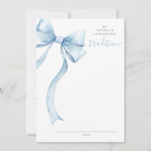 Coquette Bow Baby Shower Kinderkarte Mitteilungskarte