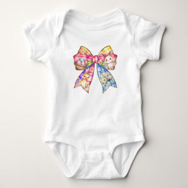 Coquette Bow Baby Strampler (Vorderseite)