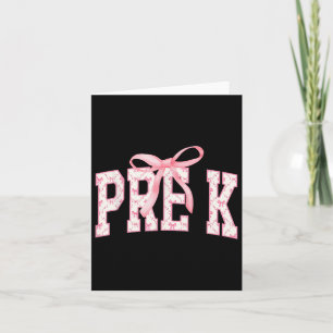 Coquette Bow Back to School Happy Karte