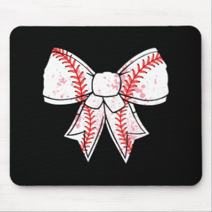 Coquette Bow Baseball Mama Mütter Tag Frauen Kinde Mousepad