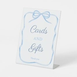 Coquette Bow Cards und Geschenke Brautparty 8x10 Sockelschild