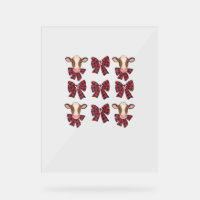 Coquette Bow Christmas Highland Kuh Santa Niedlich