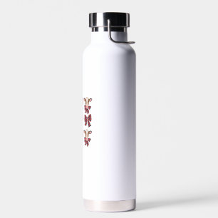 Coquette Bow Christmas Highland Kuh Santa Niedlich Trinkflasche