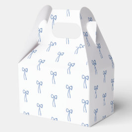 Coquette Bow Etwas Blue Brautparty Gefallen Geschenkschachtel