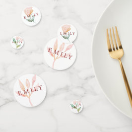 Coquette bow Florals Baby Dusche Konfetti