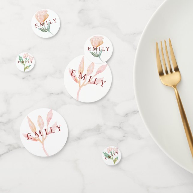 Coquette bow Florals Baby Dusche Konfetti (Gruppe)