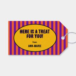 Coquette bow Halloween Geschenkanhänger