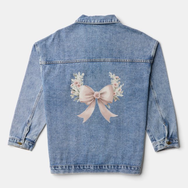 Coquette Bow Jeansjacke (Rückseite)