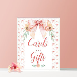 Coquette Bow Kinderduschkarten und Geschenkposter Poster
