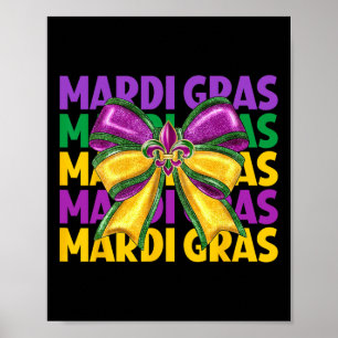Coquette Bow Mardi Gras Kostüme Frauen und Mädchen Poster