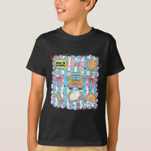 Coquette Bow Niedlich School Bus Schüler zurück T-Shirt