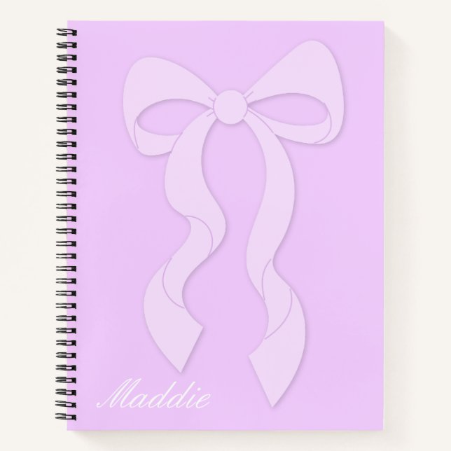 Coquette Bow Notebook Notizbuch (Vorderseite)